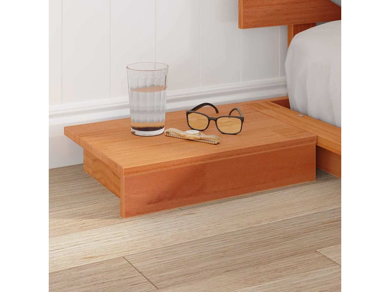 Lit double- lit adulte - cadre de lit marron 120 x 190 cm bois - Conforama B