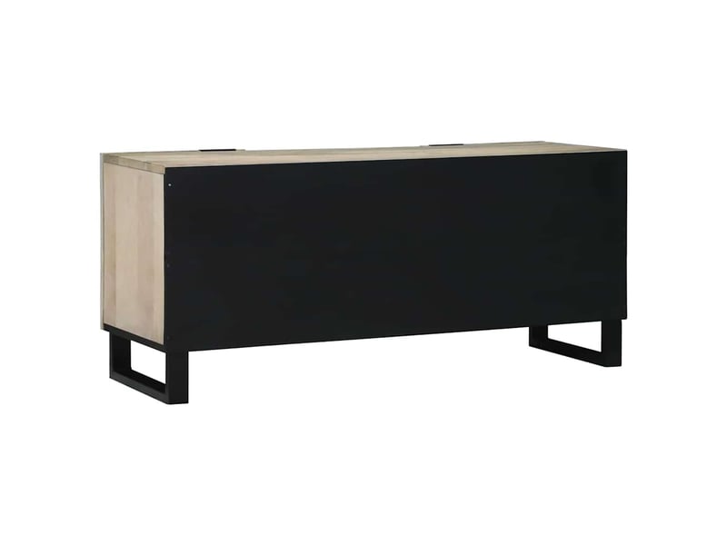  Meuble tv - unites tv 105 x 33 x 46 cm blanc bois d'ingénierie  - Conforama E
