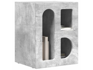 Table de chevet - cabinet de chevet - table de nuit elst 2 pc gris béton 40 x 35 x 50 cm
