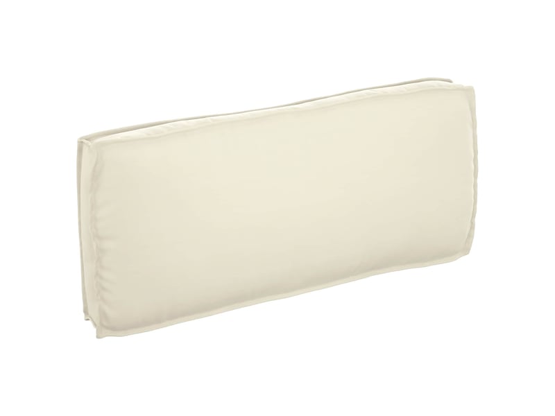  Coussin d'assise, coussin pour chaisecanapé tissu oxford crème 120 x 50 x 12 cm cf56656  - Conforama A