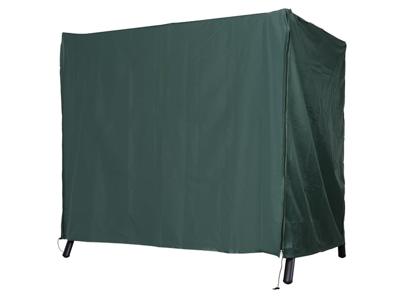  Housse de protection pour balançoire de jardin 205 x 124 x 164 cm vert foncé, polyester imperméable  - Conforama A