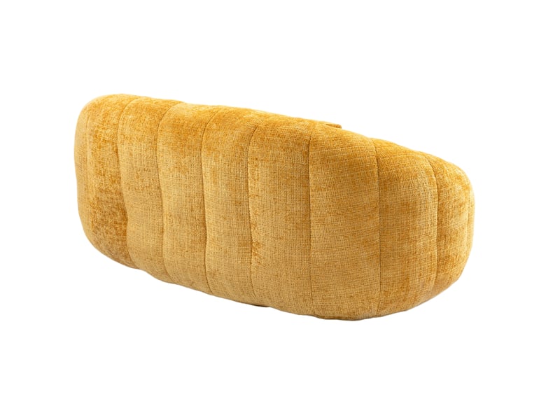 Pouf géant fauteuil poire chenille jaune confortable intérieur extérieur adulte enfant - Conforama E