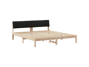 Lit 2 places 200x200 cm    coloris marron