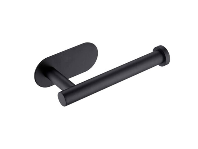 Aiducho porte papier toilette auto-adhésif noir - en acier inoxydable - pas de perçage nécessaire, forte adhérence et imperméable - Conforama B