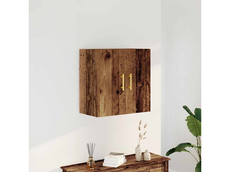  Armoire murale salon, meuble de rangement vieux bois 60x31x60 cm bois d'ingénierie shl9558  - Conforama C