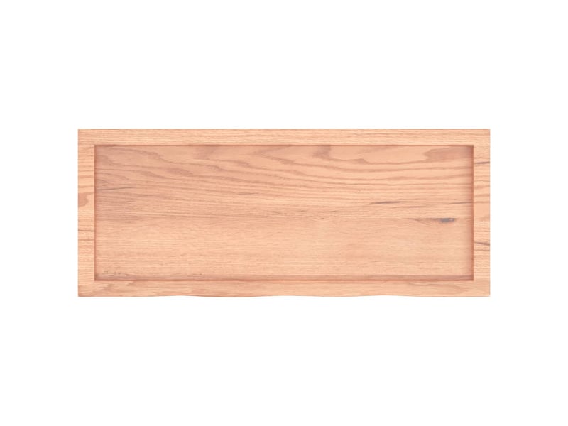  Comptoir de salle de bain, plan de travail marron 100x40x(2-6) cm bois traité cf65782  - Conforama D