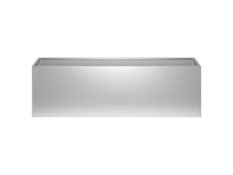 Jardinière - cache-pot de jardin 2 pcs argenté 80 x 30 x 30 cm - Conforama D