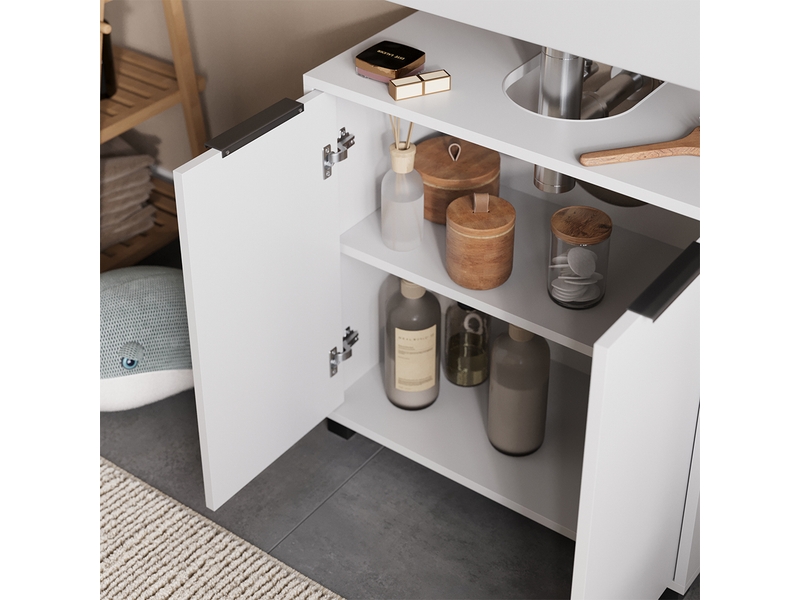 Vicco meubles bain, blanc, 4 pièces  - Conforama D