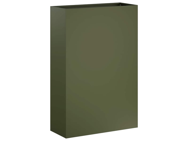  Jardinière - cache-pot de jardin vert olive 40 x 20 x 75 cm  - Conforama A