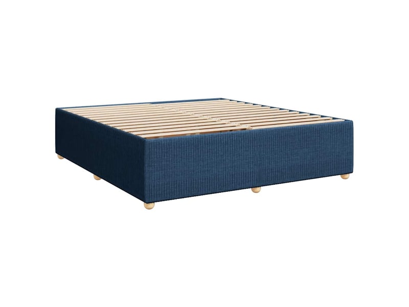  Lit double- lit adulte -  cadre de lit sans matelas bleu 200x200 cm tissu  - Conforama B