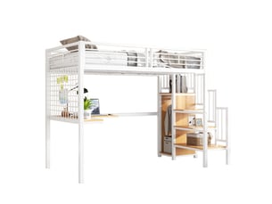 Lit mezzanine 90x200 cm VIVRYN   coloris bicolore