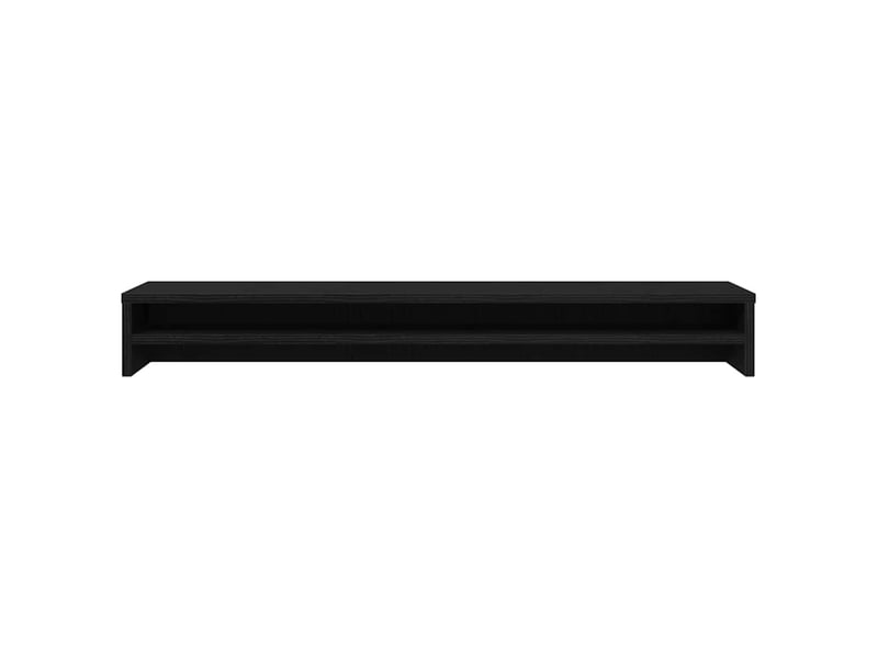  Meuble tv - support d'écran en chêne noir 100 x 24 x 13 cm bois d'ingénierie  - Conforama E