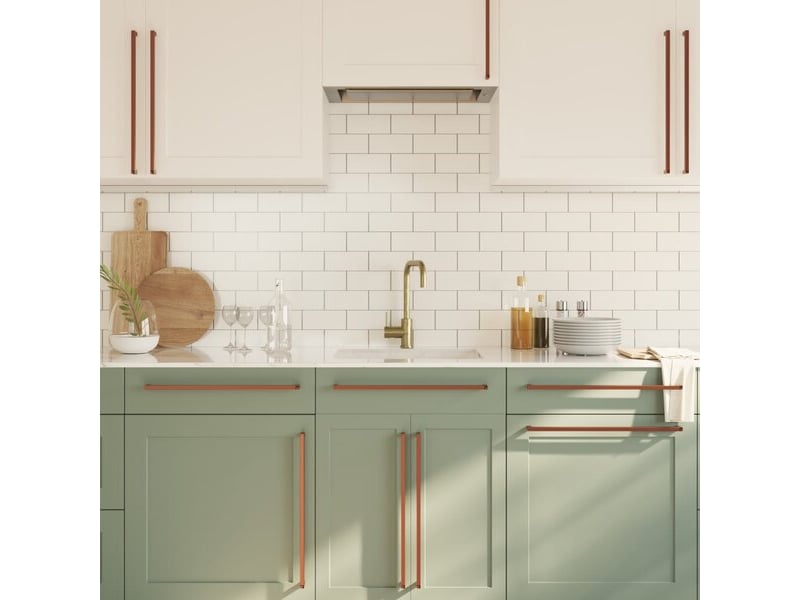  Poignées d'armoire, 10 unités, en bronze, acier inoxydable cfe2876757  - Conforama C