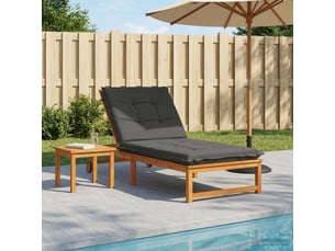Coussin de transat, coussin pour bain de soleil gemert 100 % polyester anthracite cf56098