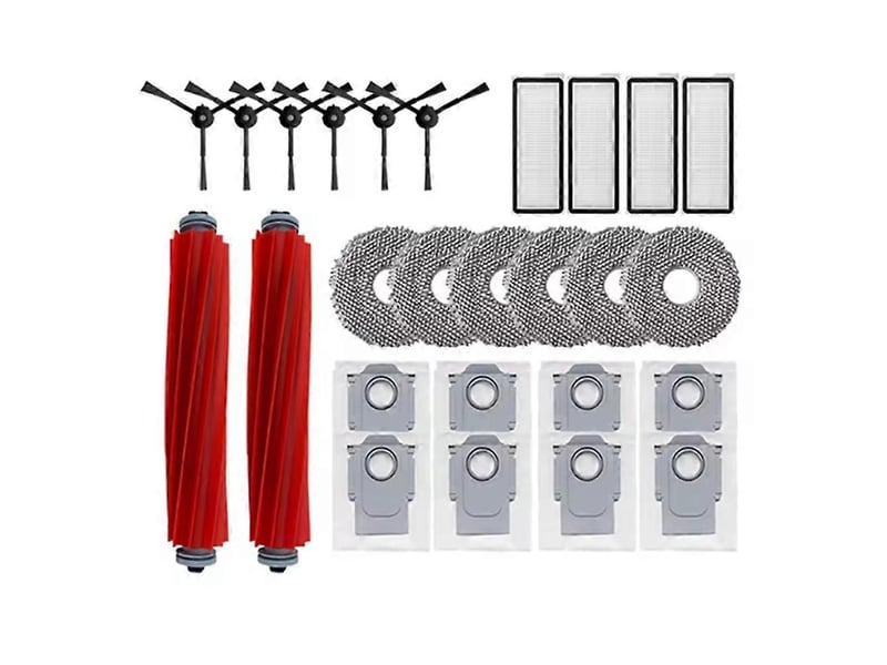  26pcs for roborock q revo maxvq revo sq revo pro spare parts main side brush dust bag hepa filter mop cloths  - Conforama A