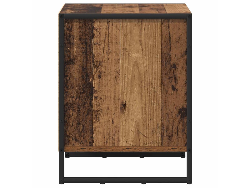 Table de chevet - cabinet de chevet - table de nuit bois ancien 50 x 39,5 x 50 cm bois d'ingénierie - Conforama E