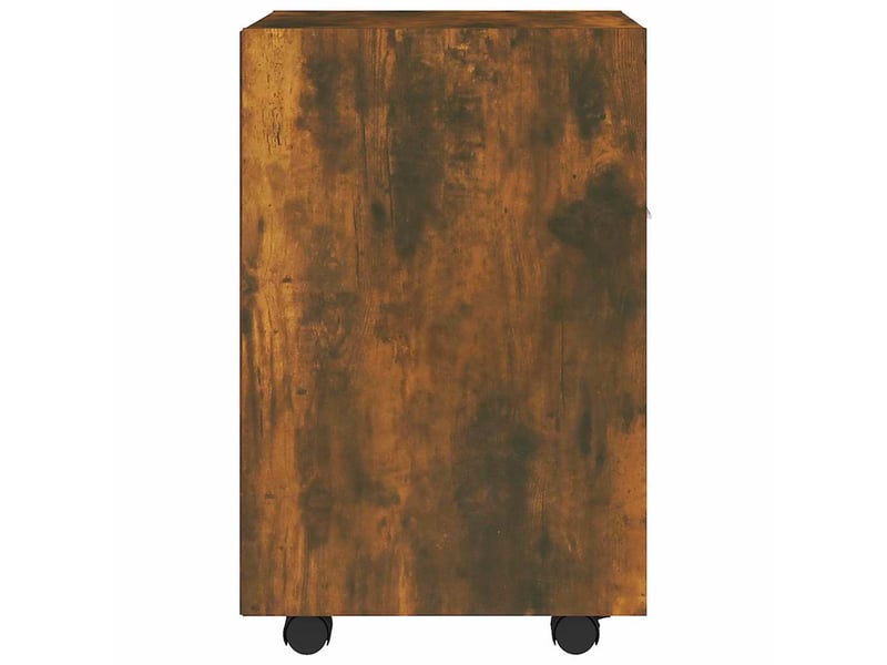  Armoire appoint à roues chêne fumé 33x38x60cm bois d'ingénierie  - Conforama D