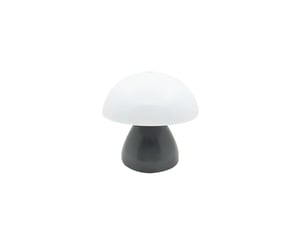 Veilleuse champignon à tapoter, lumière blanc chaud – lampe d'ambiance pour chambre, chevet et table-gris