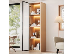 Meuble tv coloris bois clair 40 cm <strong>ELVMI</strong> <strong></strong>