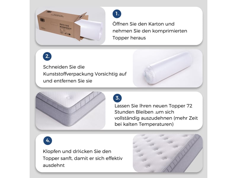  Matelas 180x200 cm, à ressorts ensachés + mousse, 25 cm, ferme, 7 zones, certifié oeko-tex W3360P423210 - Conforama D