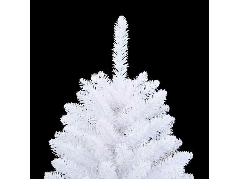  Sapin de noël artificiel, arbre de noël à charnières avec support blanc 120 cm  - Conforama E