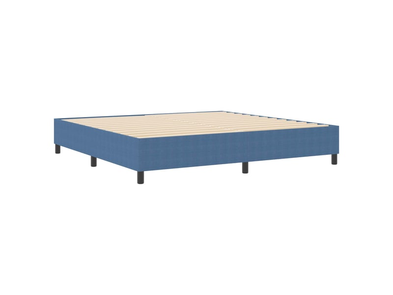  Lit double- lit adulte -  cadre de lit plateforme bleu 200 x 200 cm  - Conforama C