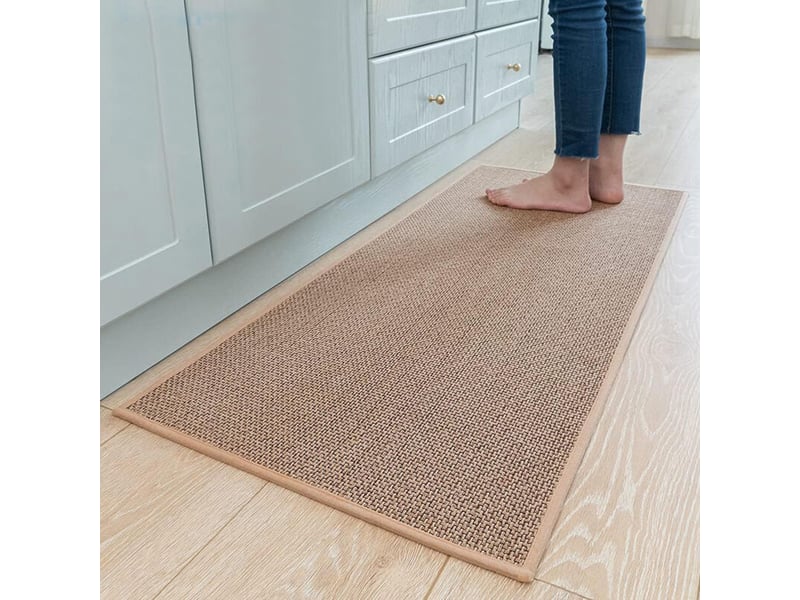  Marron, tapis de cuisine 40x120 cm, tapis de cuisine devant l'évier, antidérapant, lavable, tapis de couloir de cuisine, bureau, buanderie  - Conforama B