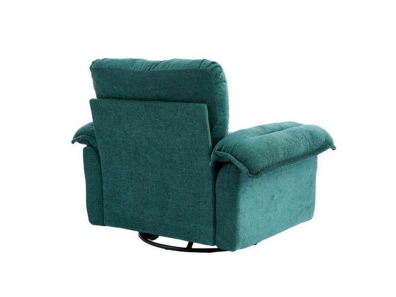  Fauteuil individuel rembourré pivotant 360° en tissu chenille  - Conforama C