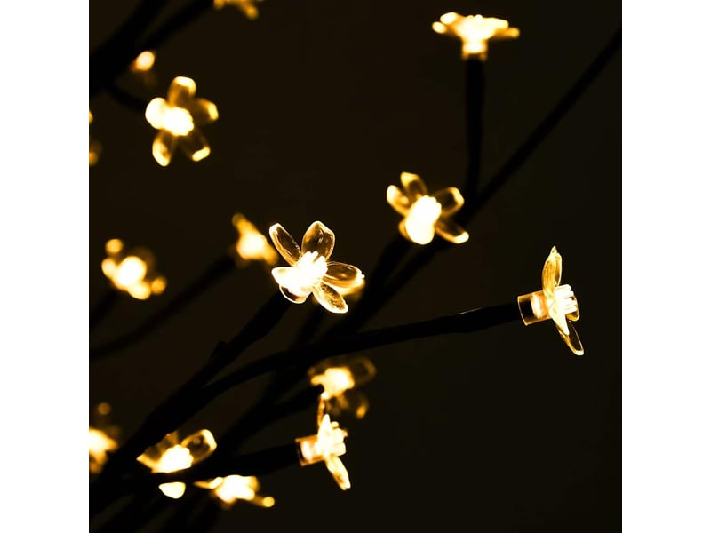  Arbre de noël - sapin à led fleur de cerisier 368 led blanc chaud 300 cm  - Conforama D