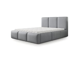 Lit coffre 180x200 cm <strong>MASSENO</strong> <strong></strong> coloris gris