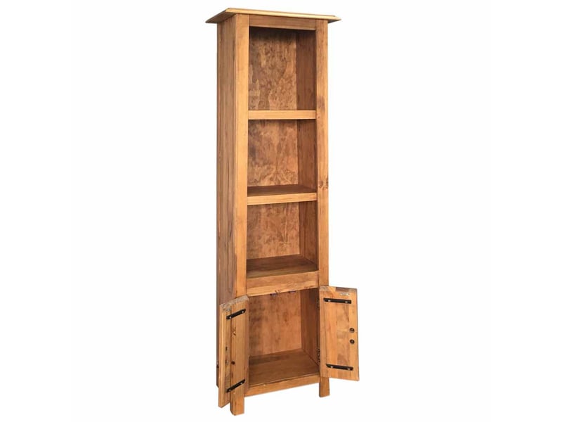  Meuble de salle de bain, armoire salle de bain autoportant bois pin massif 48x32x170cm cf65404  - Conforama D