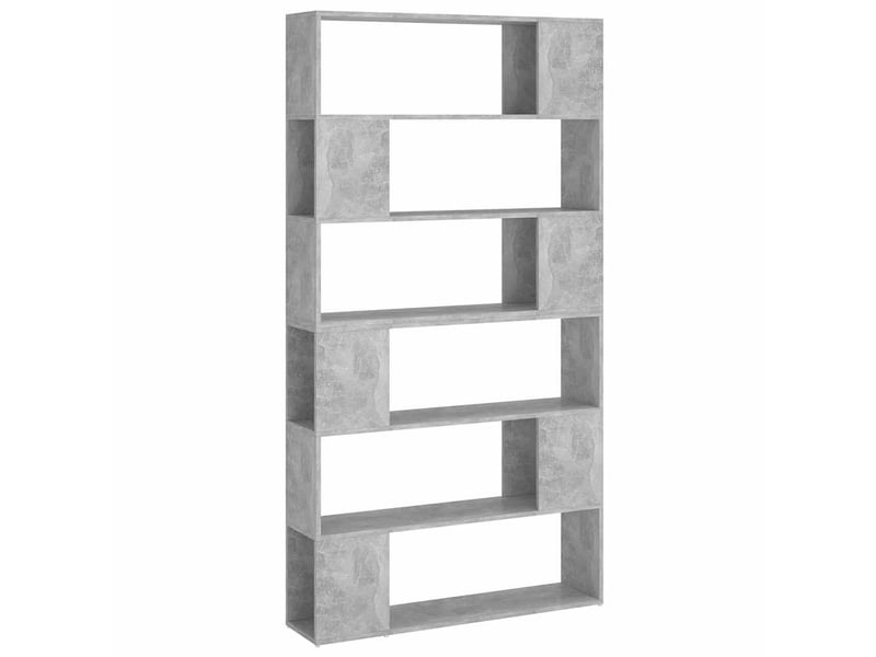  Bibliothèque, séparateur de pièce gris béton 100x24x188 cm  - Conforama A