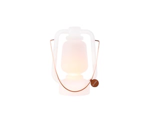 Lampe de table rechargeable 30 cm ip44 blanche - storm small