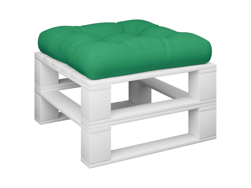  Coussin de palette, coussin de chaise, coussin de canapé vert 50x50x12 cm tissu cf55490  - Conforama C