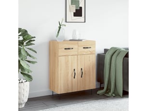Buffet - bahut - meuble de rangement chêne sonoma 69,5x34x90 cm bois d'ingénierie