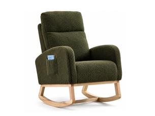 Fauteuil relax manuel   Velours côtelé vert