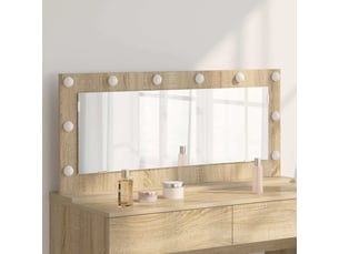 Miroir rectangulaire à fixer coloris marron <strong></strong> <strong></strong> - 100 cm x 45 cm