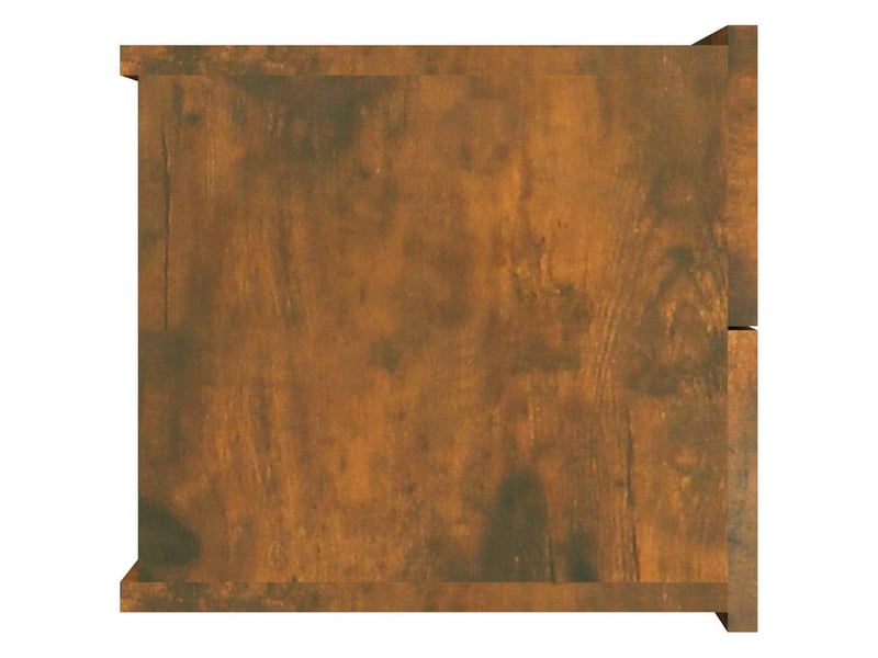  Table de chevet - cabinet de chevet - table de nuit chêne fumé 40x30x30 cm bois d'ingénierie  - Conforama E