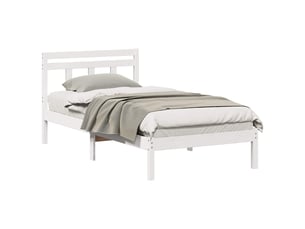 Lit simple 100x200 cm    coloris blanc