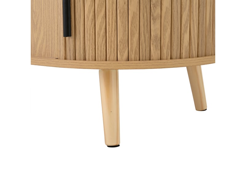  Table basse relevable en mdf – rangement dissimulé, 120 x 50 x 39,5 cm – finition naturelle  - Conforama E