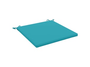 Coussin de siège, coussin d'assise 1 pièce soest 100 % polyester turquoise cf55720