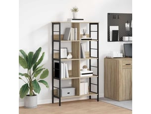 Étagère 8 niveaux, étagère de rangement 82 x 32 x 144,5 cm bois d'ingénierie shl7595