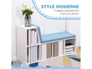 Etagère 108 cm coloris bleu  