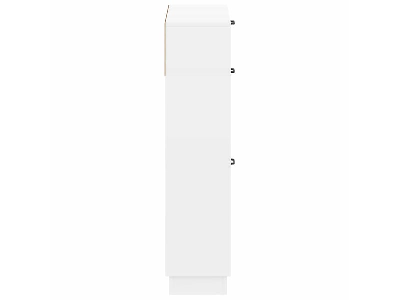  Meuble à chaussures, armoire à chaussures hoorn 78x24x100 cm bois d'ingénierie shl7234  - Conforama E