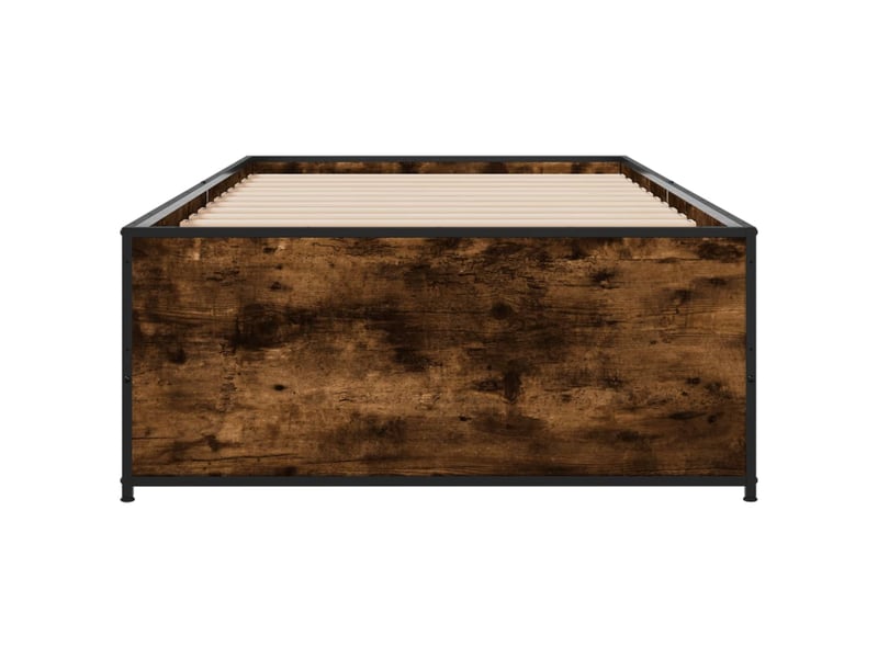  Lit simple- lit adulte -  cadre de lit sans matelas chêne fumé 90x190 cm  - Conforama C
