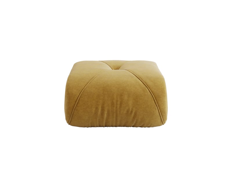  Ottoman elowin chenille-jaune SF20250056012 - Conforama A
