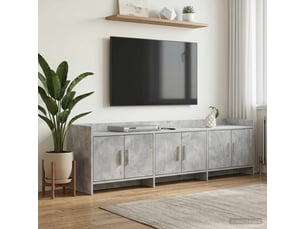 Meuble tv coloris gris 168 cm <strong></strong>  <strong></strong>