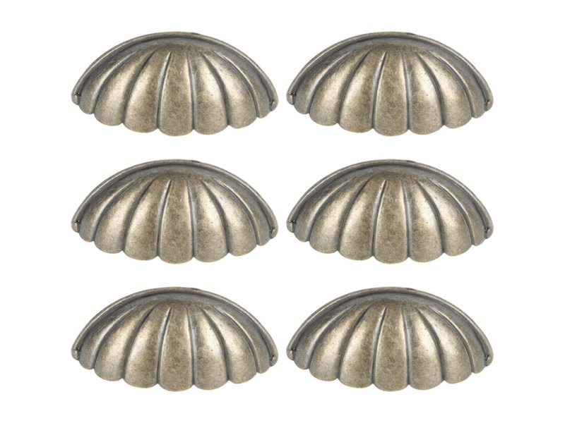  6 boutons nautiques en forme de coquillage, poignées vintage pour portes, armoires, tiroirs et placards de cuisine, poignées pour tiroirs et commodes  - Conforama E