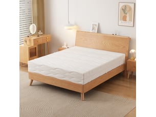 Matelas 90x200 cm TCQPZ Ressorts ensachés + mousse soutien Ferme épaisseur 20 cm
