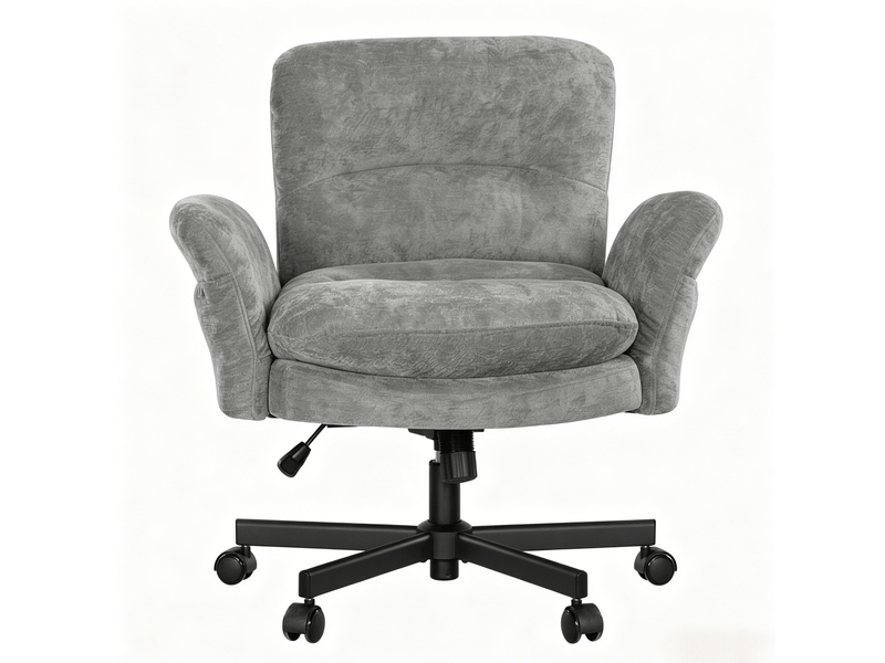 Chaise de bureau pivotante 360° réglable en hauteur avec accoudoirs evryae  - Conforama A
